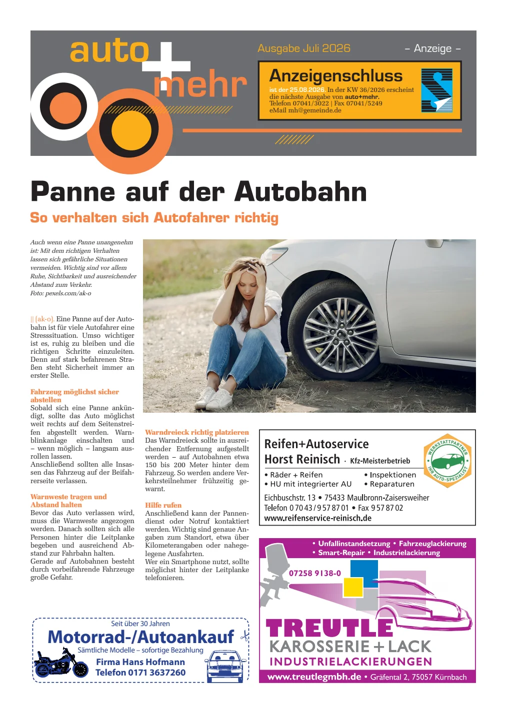 Beispielausgabe Auto + mehr, Seite 1