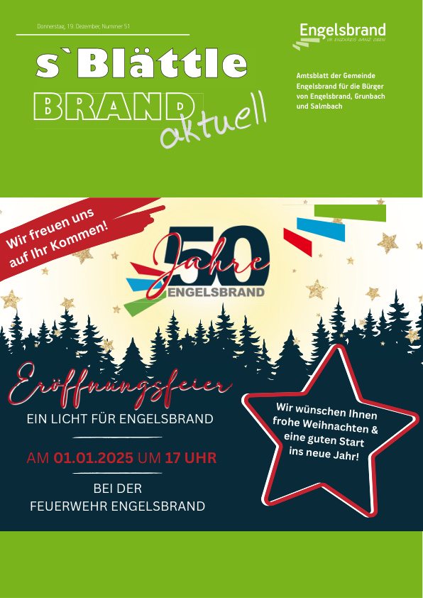 Mehr über den Artikel erfahren Engelsbrand KW 51