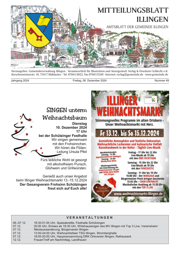 Mehr über den Artikel erfahren Illingen KW 49