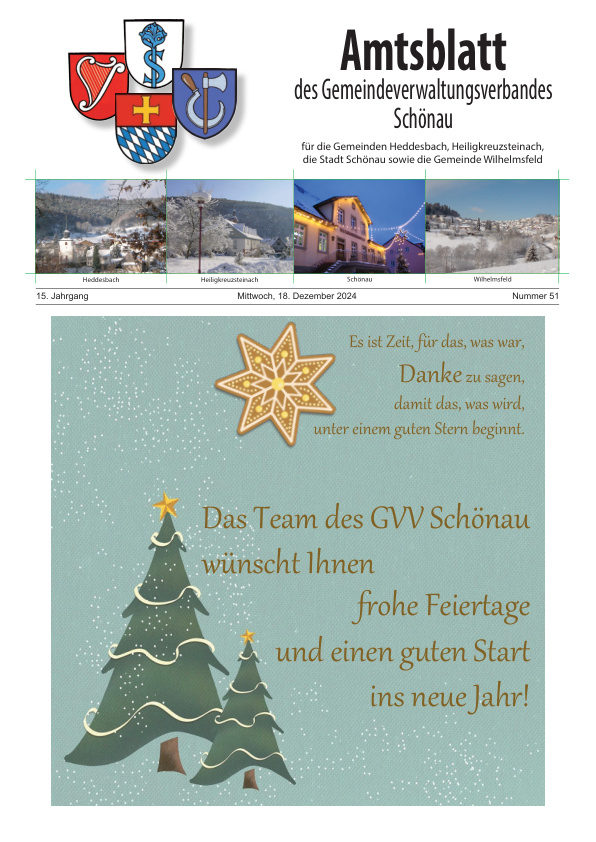 Mehr über den Artikel erfahren GVV Schönau KW 51
