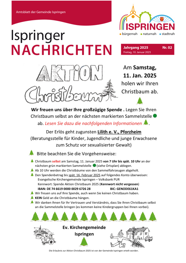 Mehr über den Artikel erfahren Ispringen KW 2
