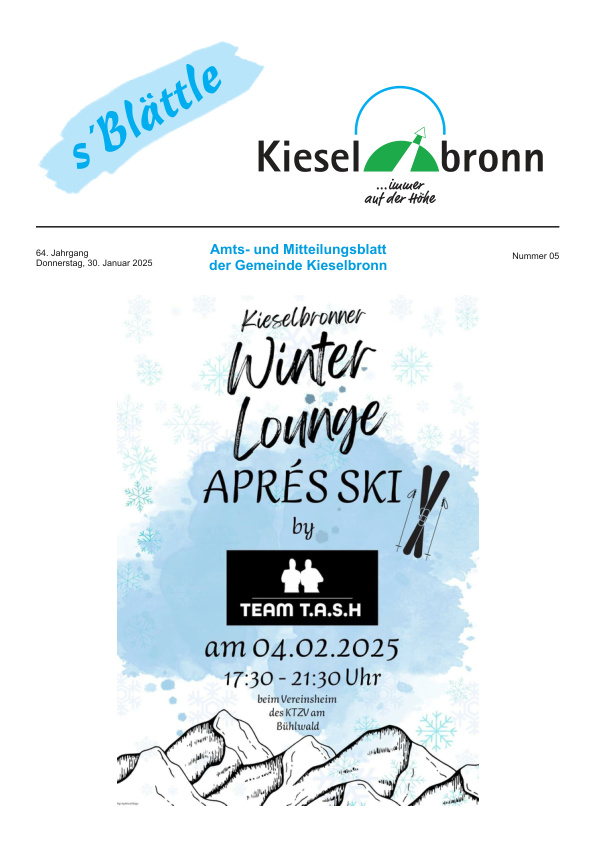 Mehr über den Artikel erfahren Kieselbronn KW 5