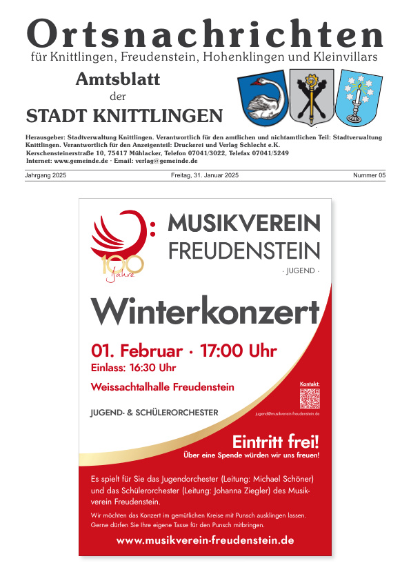 Mehr über den Artikel erfahren Knittlingen KW 5