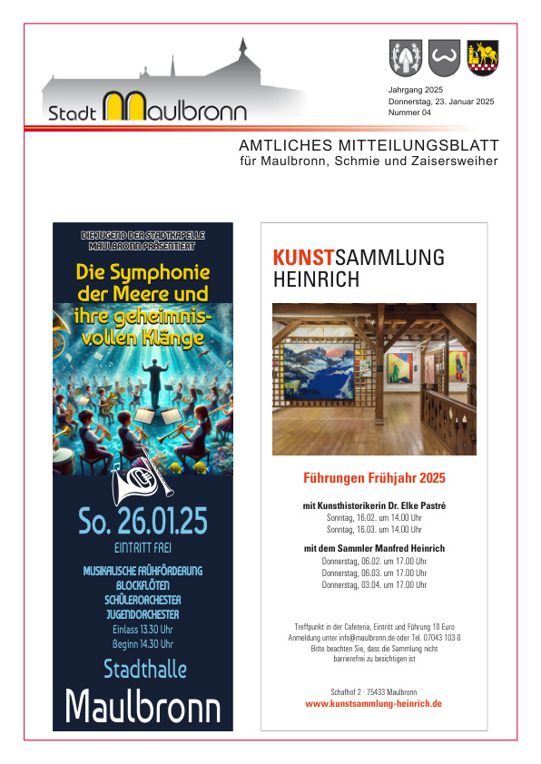 Mehr über den Artikel erfahren Maulbronn KW 4