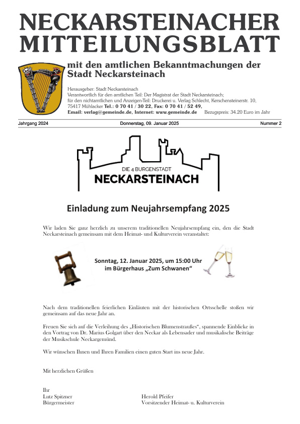 Mehr über den Artikel erfahren Neckarsteinach KW 2