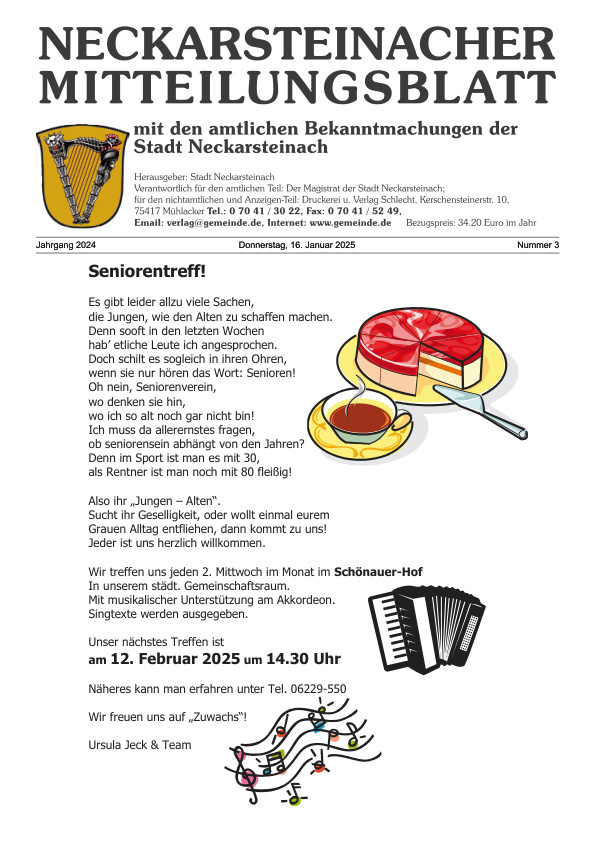 Mehr über den Artikel erfahren Neckarsteinach KW 3