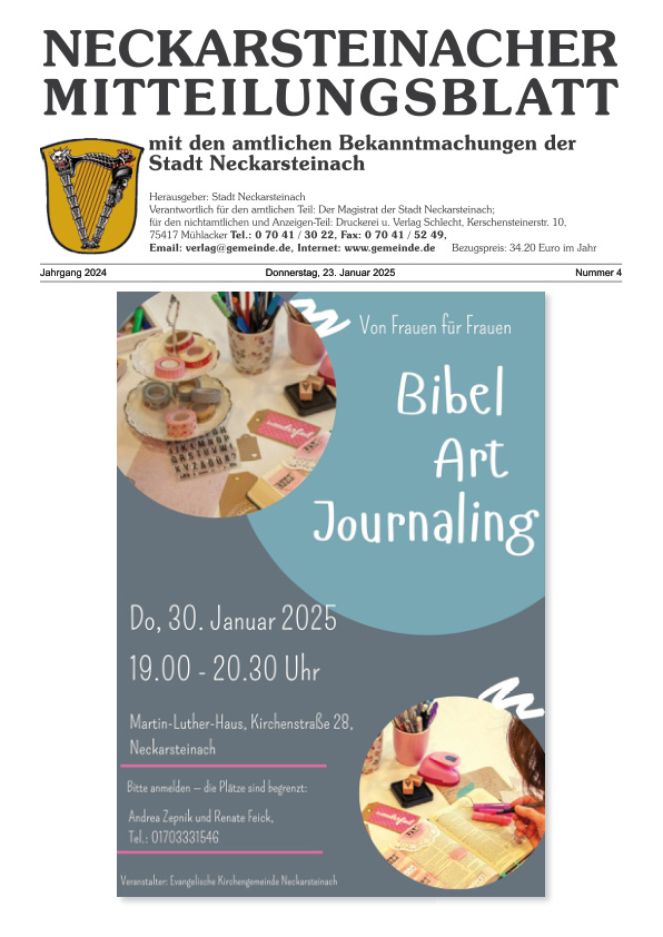 Mehr über den Artikel erfahren Neckarsteinach KW 4