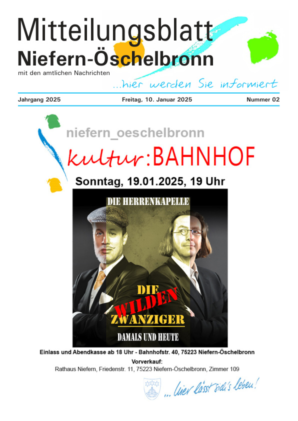 Mehr über den Artikel erfahren Niefern-Öschelbronn KW 2