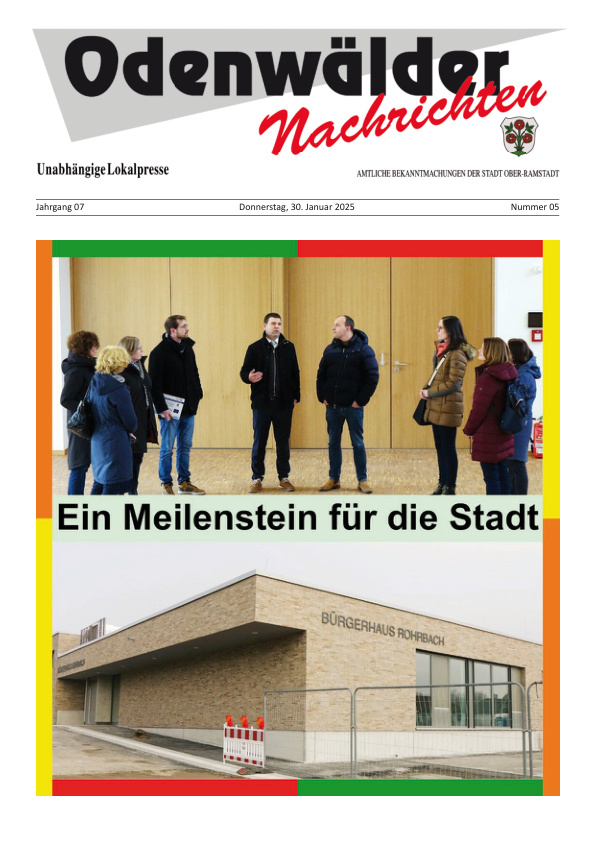 Mehr über den Artikel erfahren Ober-Ramstadt KW 5