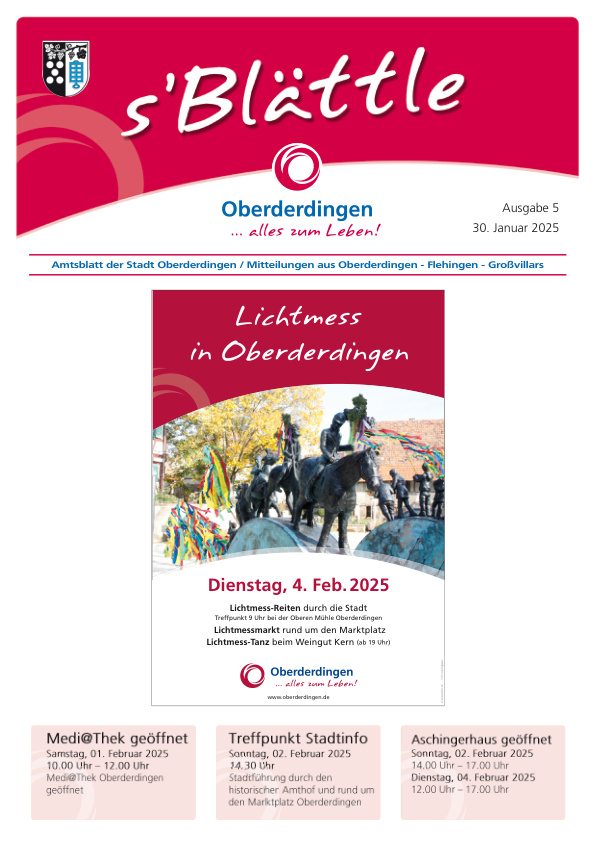 Mehr über den Artikel erfahren Oberderdingen KW 5