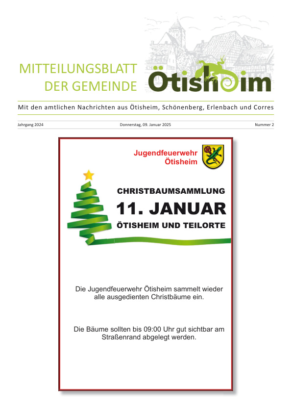 Mehr über den Artikel erfahren Ötisheim KW 2