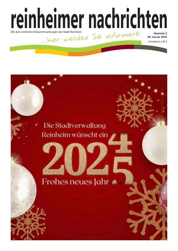 Mehr über den Artikel erfahren Reinheim KW 2