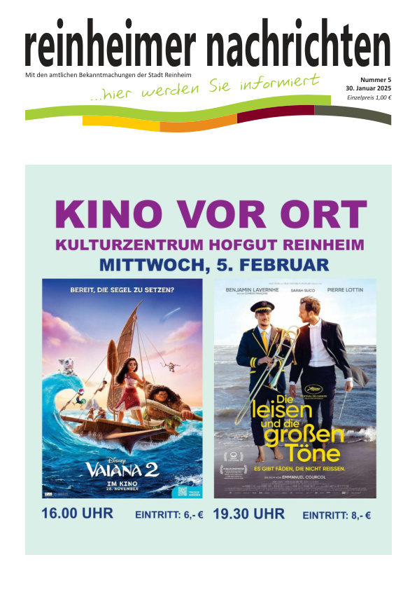 Mehr über den Artikel erfahren Reinheim KW 5