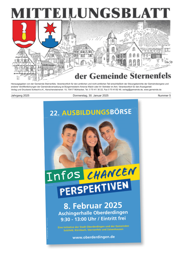 Mehr über den Artikel erfahren Sternenfels KW 5