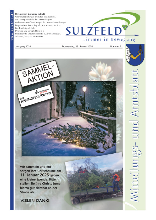 Mehr über den Artikel erfahren Sulzfeld KW 2