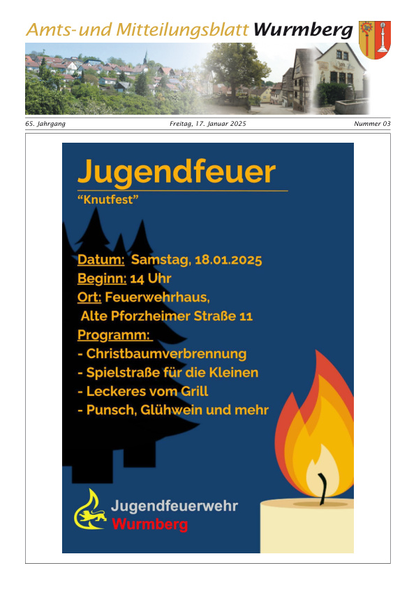 Mehr über den Artikel erfahren Wurmberg KW 3