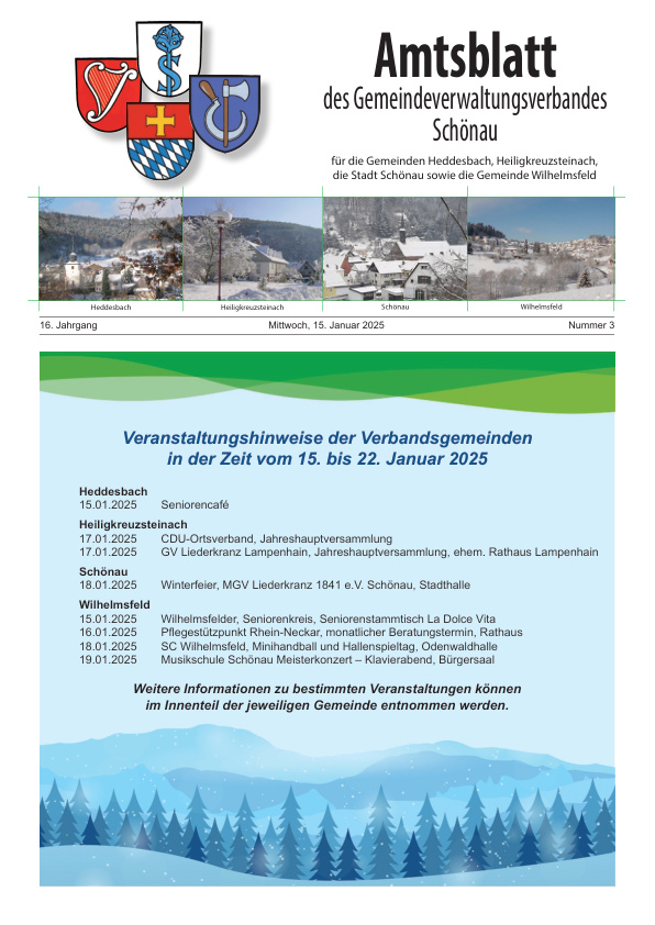 Mehr über den Artikel erfahren GVV Schönau KW 3