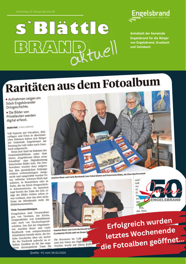 Mehr über den Artikel erfahren Engelsbrand KW 8