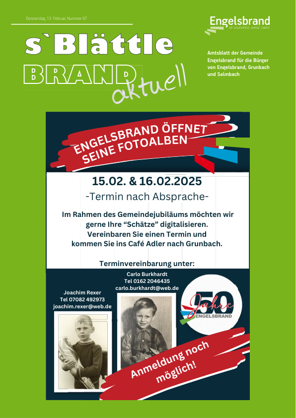 Mehr über den Artikel erfahren Engelsbrand KW 7