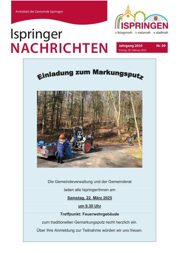 Mehr über den Artikel erfahren Ispringen KW 9