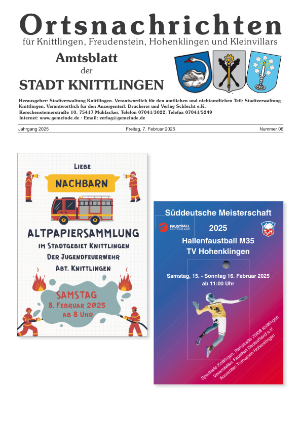 Mehr über den Artikel erfahren Knittlingen KW 6