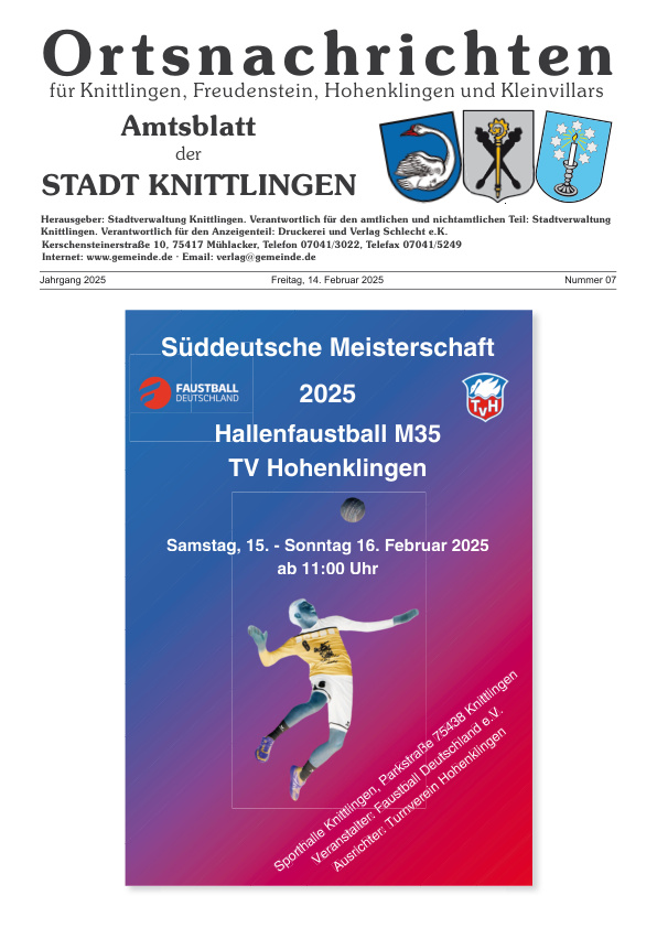 Mehr über den Artikel erfahren Knittlingen KW 7