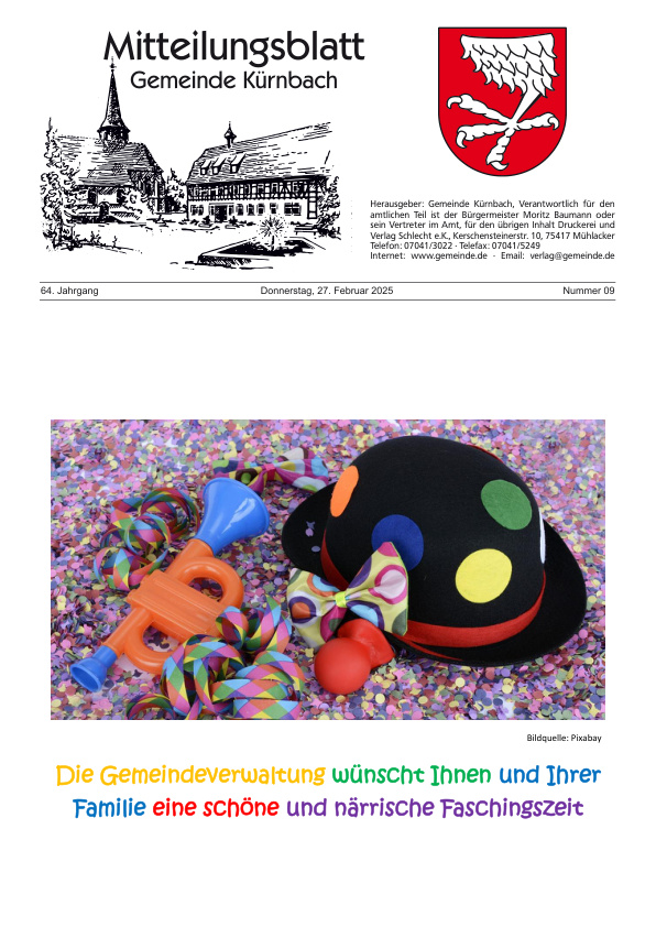 Mehr über den Artikel erfahren Kürnbach KW 9