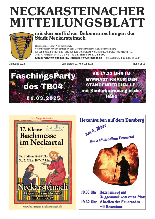 Mehr über den Artikel erfahren Neckarsteinach KW 9