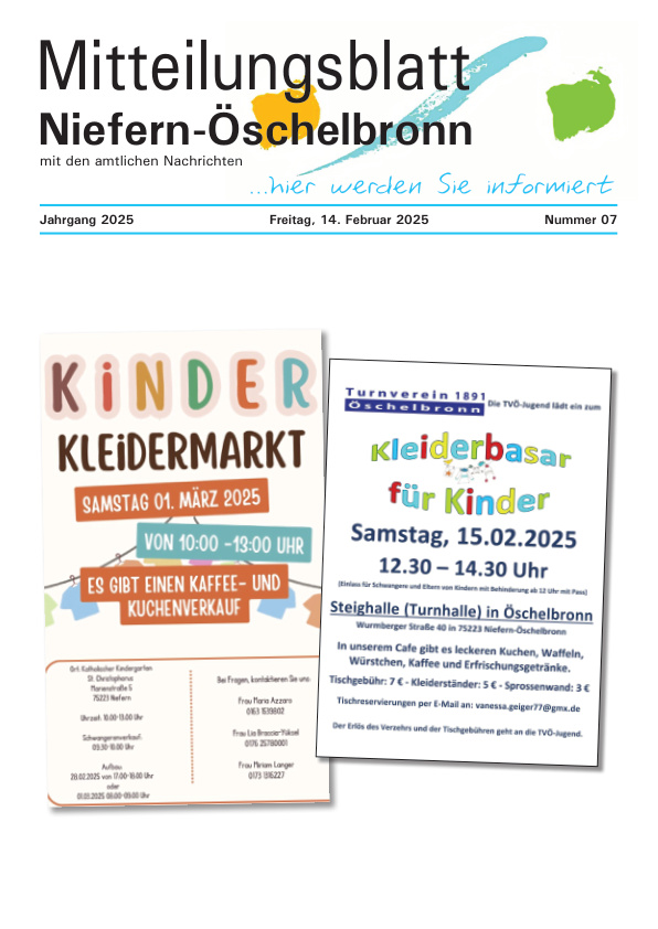 Mehr über den Artikel erfahren Niefern-Öschelbronn KW 7