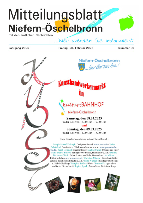 Mehr über den Artikel erfahren Niefern-Öschelbronn KW 9