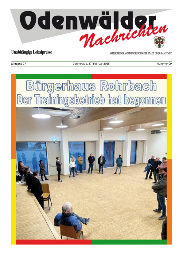 Mehr über den Artikel erfahren Ober-Ramstadt KW 9