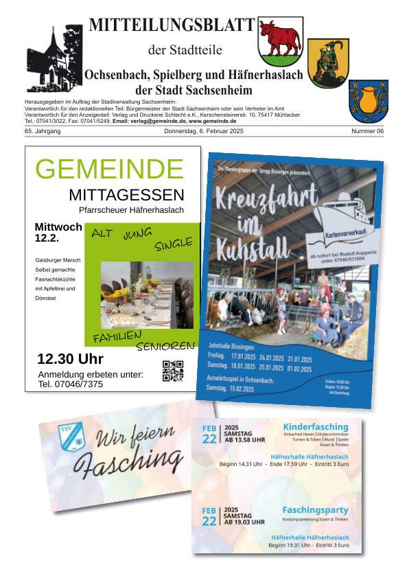 Mehr über den Artikel erfahren Ochsenbach/Spielberg/Häfnerhaslach KW 6