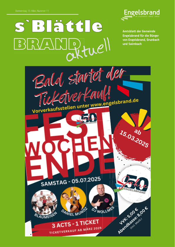 Mehr über den Artikel erfahren Engelsbrand KW 11