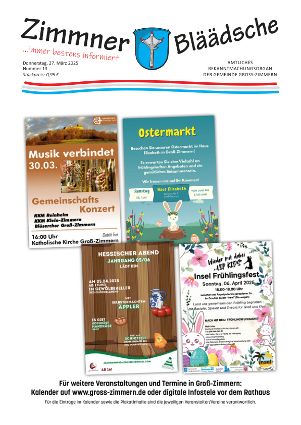 Mehr über den Artikel erfahren Groß-Zimmern KW 13
