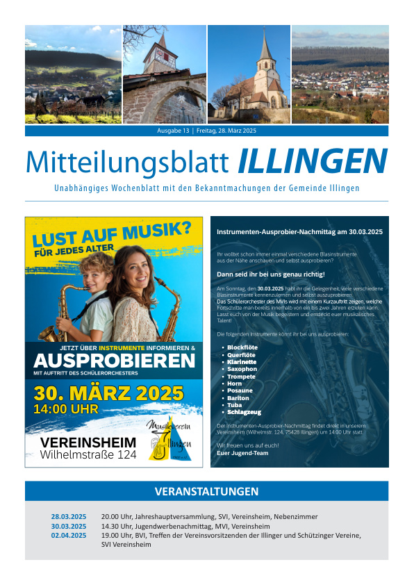 Mehr über den Artikel erfahren Illingen KW 13