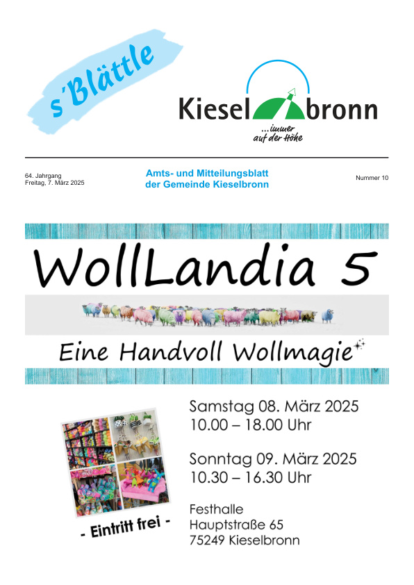 Mehr über den Artikel erfahren Kieselbronn KW 10