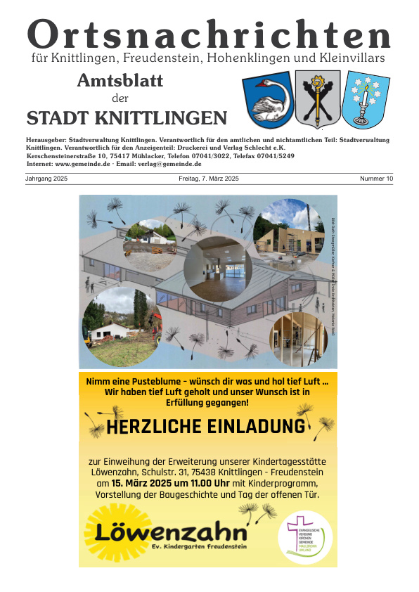 Mehr über den Artikel erfahren Knittlingen KW 10