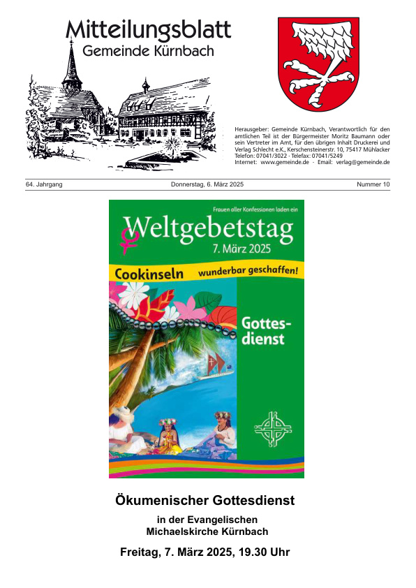 Mehr über den Artikel erfahren Kürnbach KW 10