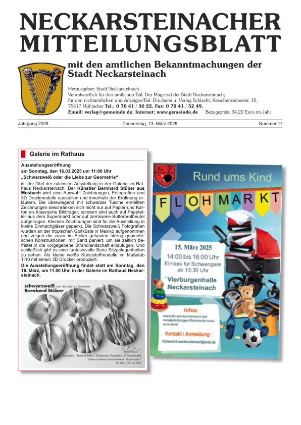 Mehr über den Artikel erfahren Neckarsteinach KW 11