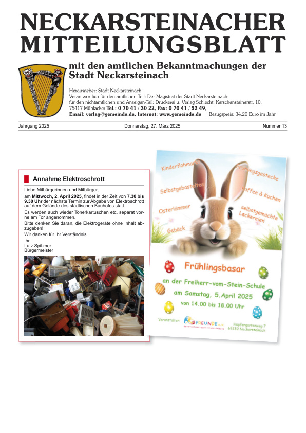 Mehr über den Artikel erfahren Neckarsteinach KW 13
