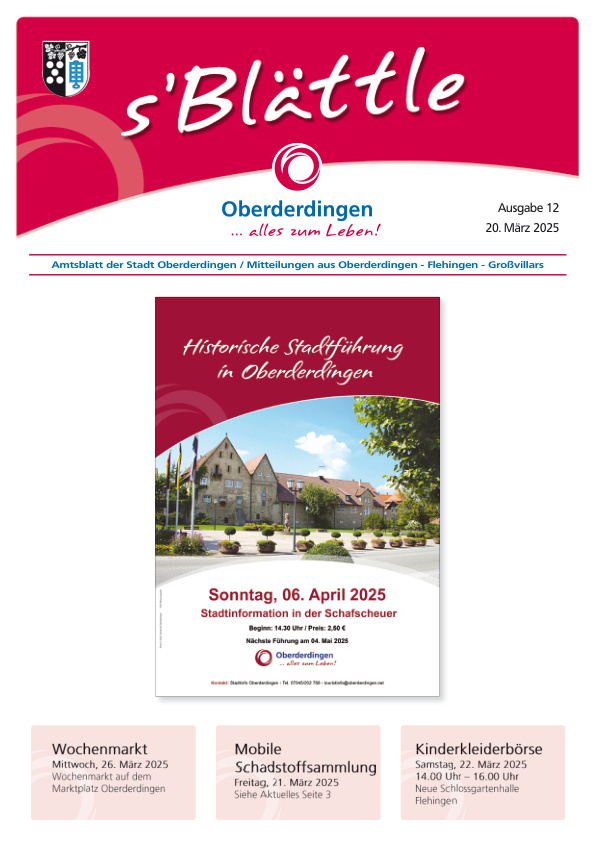 Mehr über den Artikel erfahren Oberderdingen KW 12