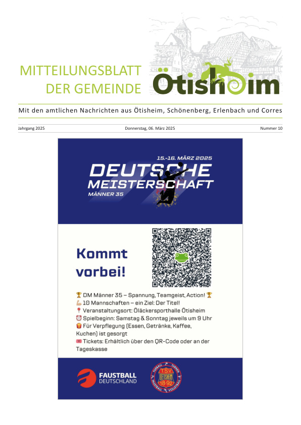 Mehr über den Artikel erfahren Ötisheim KW 10