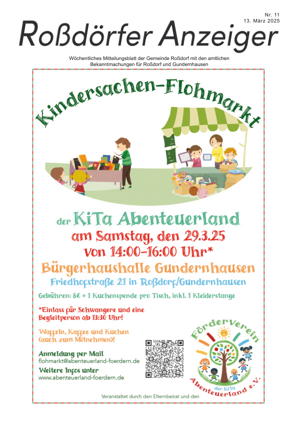 Mehr über den Artikel erfahren Roßdorf KW 11