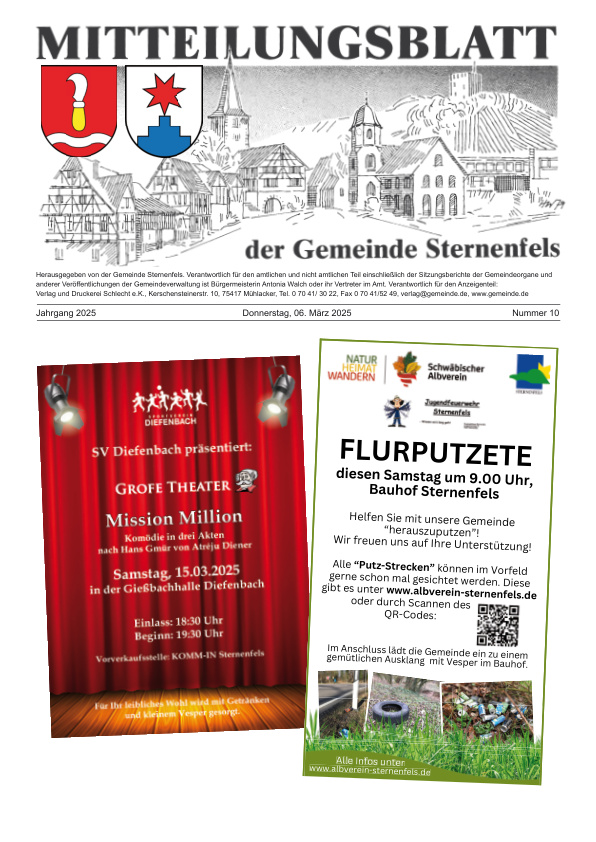 Mehr über den Artikel erfahren Sternenfels KW 10