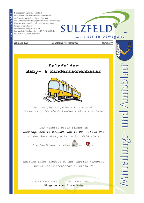 Mehr über den Artikel erfahren Sulzfeld KW 11