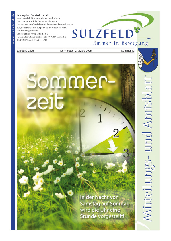 Mehr über den Artikel erfahren Sulzfeld KW 13