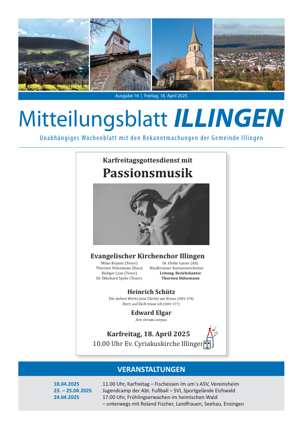 Mehr über den Artikel erfahren Illingen KW 16