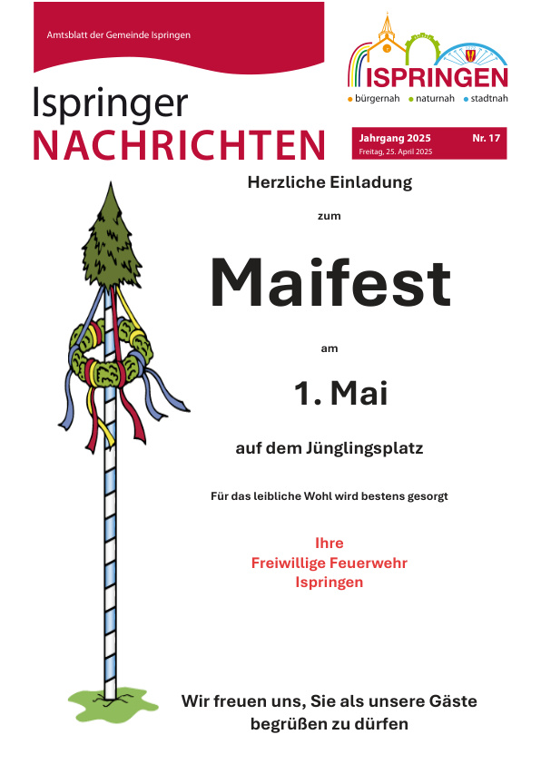Mehr über den Artikel erfahren Ispringen KW 17