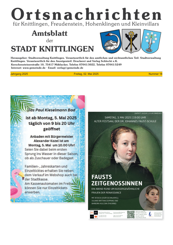 Mehr über den Artikel erfahren Knittlingen KW 18