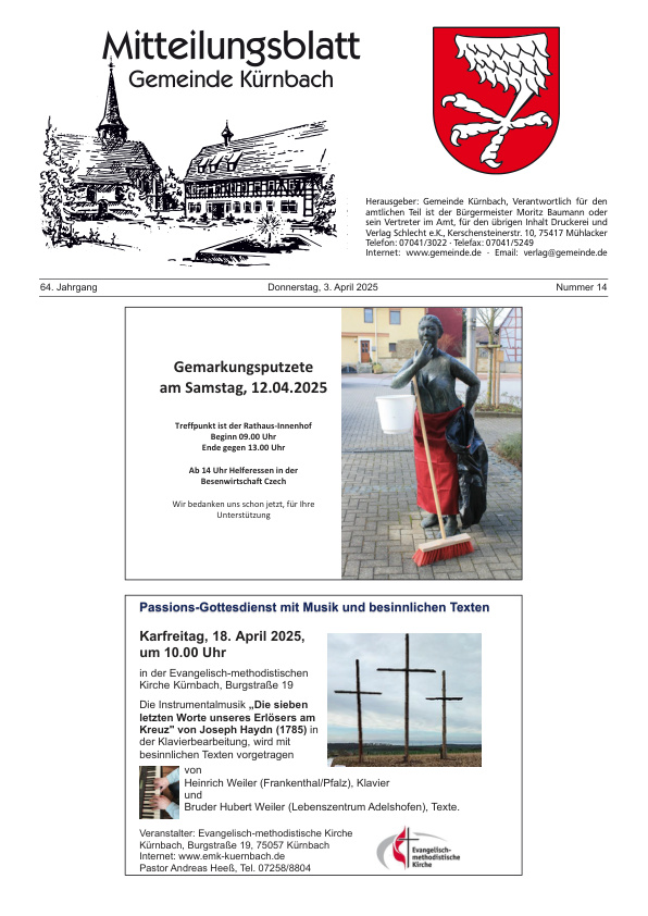 Mehr über den Artikel erfahren Kürnbach KW 14